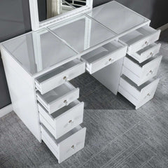 Louise White Vanity Set - Ornate Home