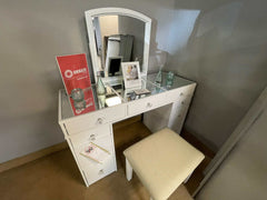 Louise White Vanity Set - Ornate Home