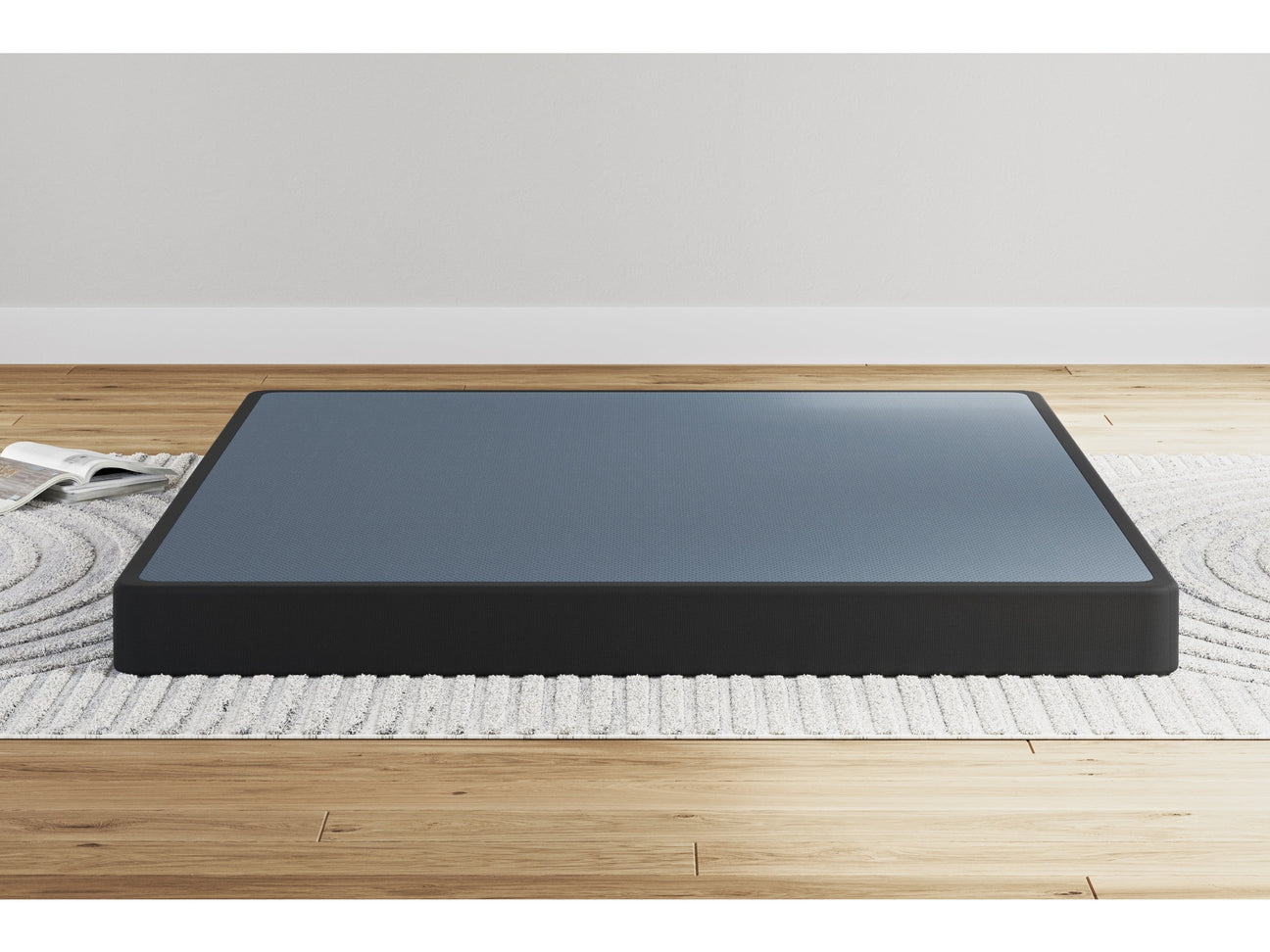 Low Profile Black Queen Metal Foundation 5 inch - Ornate Home