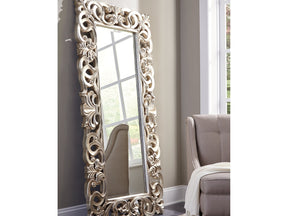 Lucia Antique Silver Accent Mirror - Ornate Home