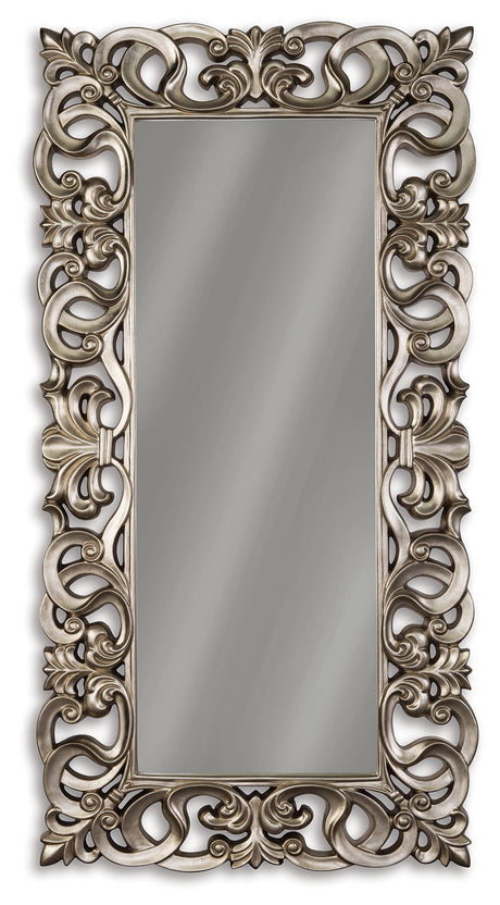 Lucia Antique Silver Accent Mirror - Ornate Home