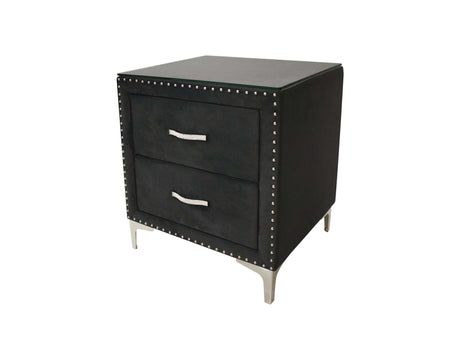 Lucinda Black Nightstand - Ornate Home