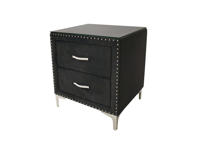Lucinda Black Nightstand - Ornate Home