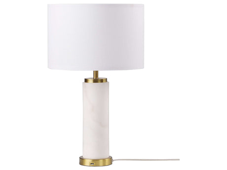 Lucius White / Gold Table Lamp - Ornate Home