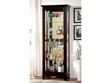 Ludden Dark Walnut Curio - Ornate Home