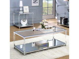 Ludvig Chrome & Clear Coffee Table - Ornate Home