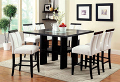 Luminar Black & White Counter Ht. Chair (Set of 2) - Ornate Home