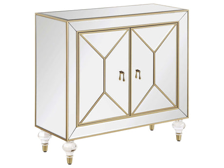 Lupin Mirror / Champagne Accent Cabinet - Ornate Home