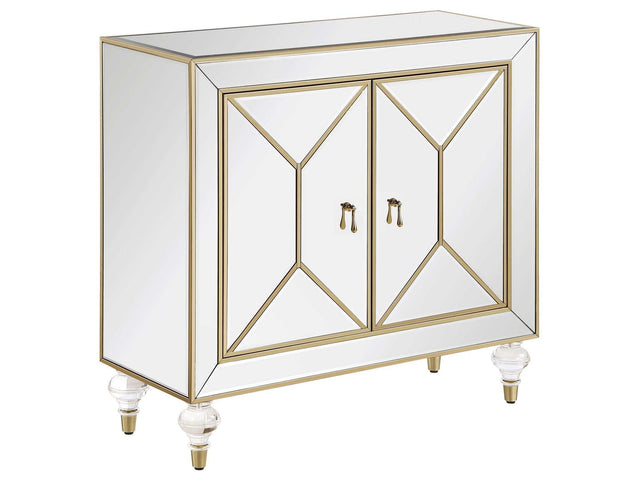 Lupin Mirror / Champagne Accent Cabinet - Ornate Home
