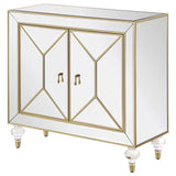 Lupin Mirror / Champagne Accent Cabinet - Ornate Home