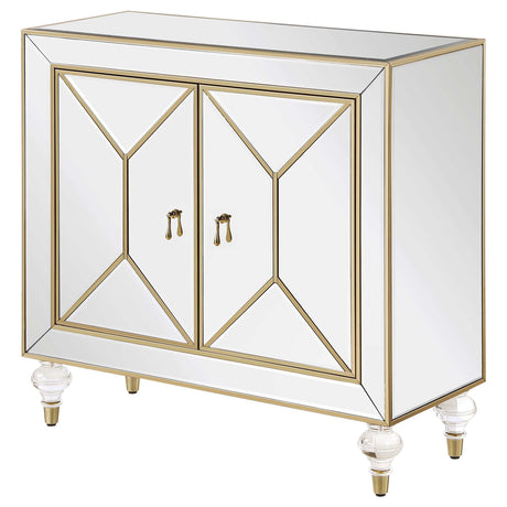 Lupin Mirror / Champagne Accent Cabinet - Ornate Home