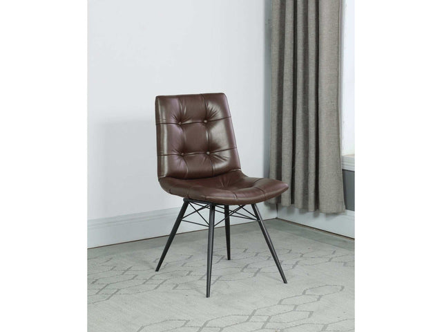 Lydia Brown Side Chairs (Set of 4) - Ornate Home