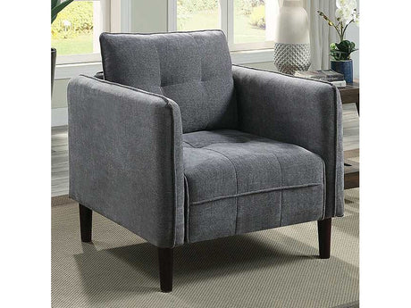 Lynda Dark Gray Chair - Ornate Home