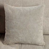Lynda Light Gray Loveseat w/ Pillows - Ornate Home