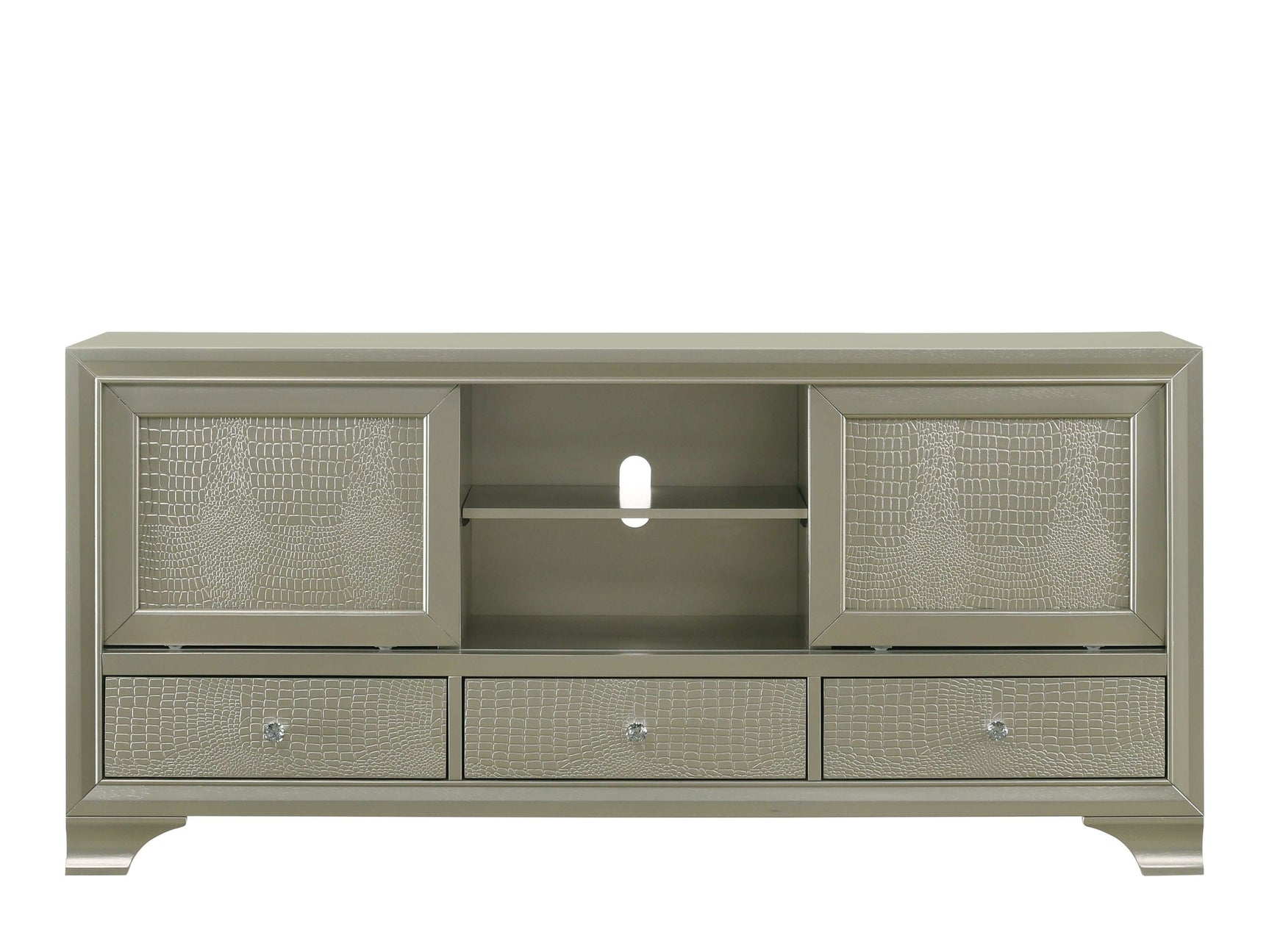 Lyssa Champagne TV Stand - Ornate Home