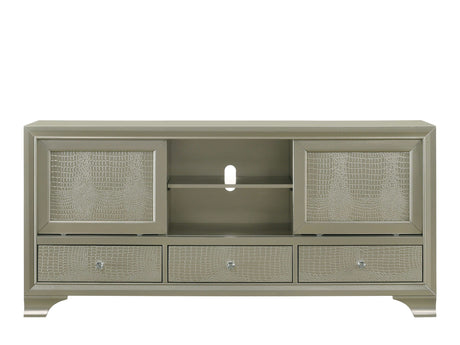 Lyssa Champagne TV Stand - Ornate Home
