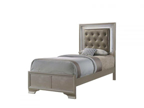 Lyssa Champagne Twin Panel Bed - Ornate Home