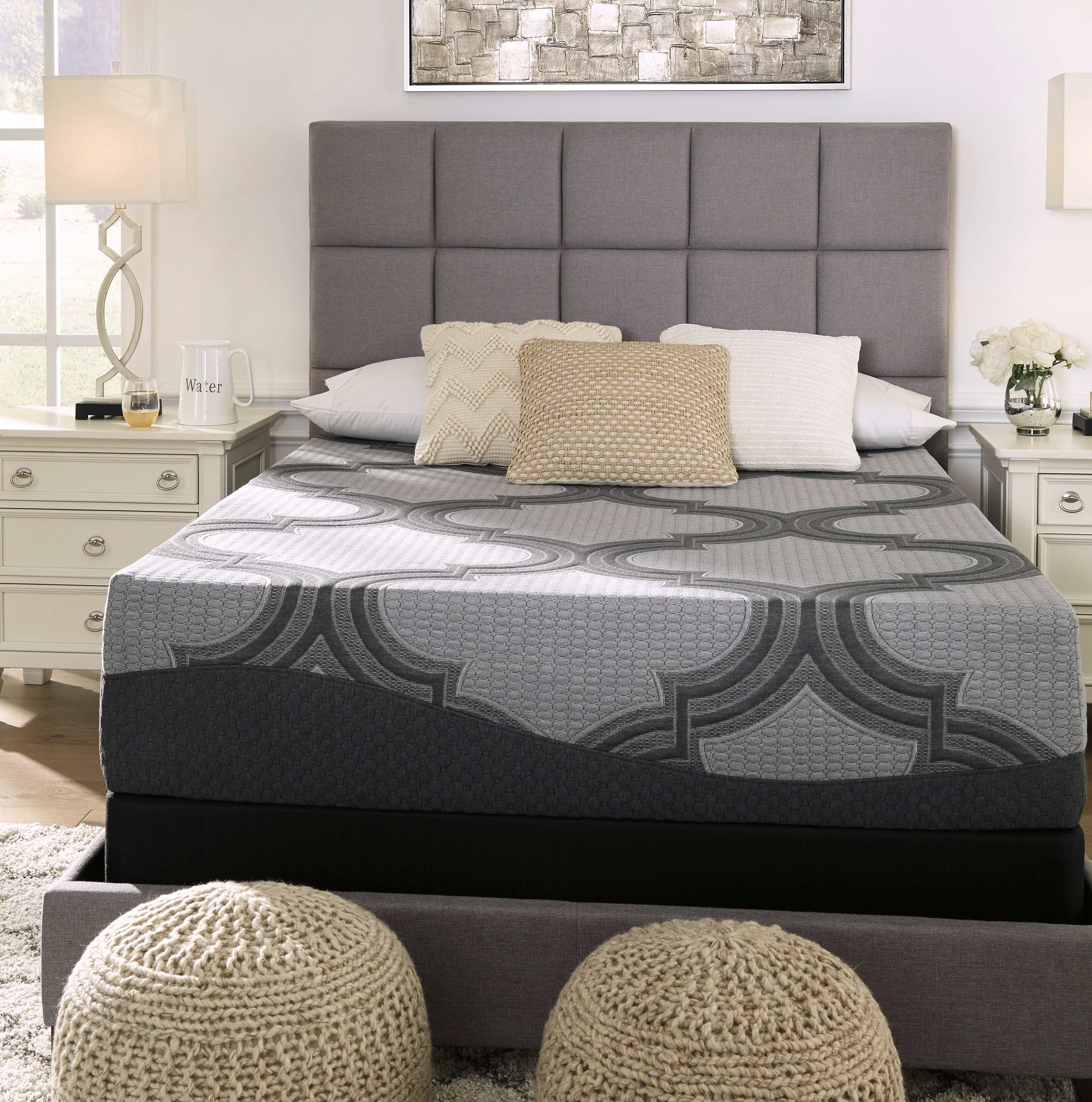 1100 Series Gray Queen Firm Mattress - Ornate Home