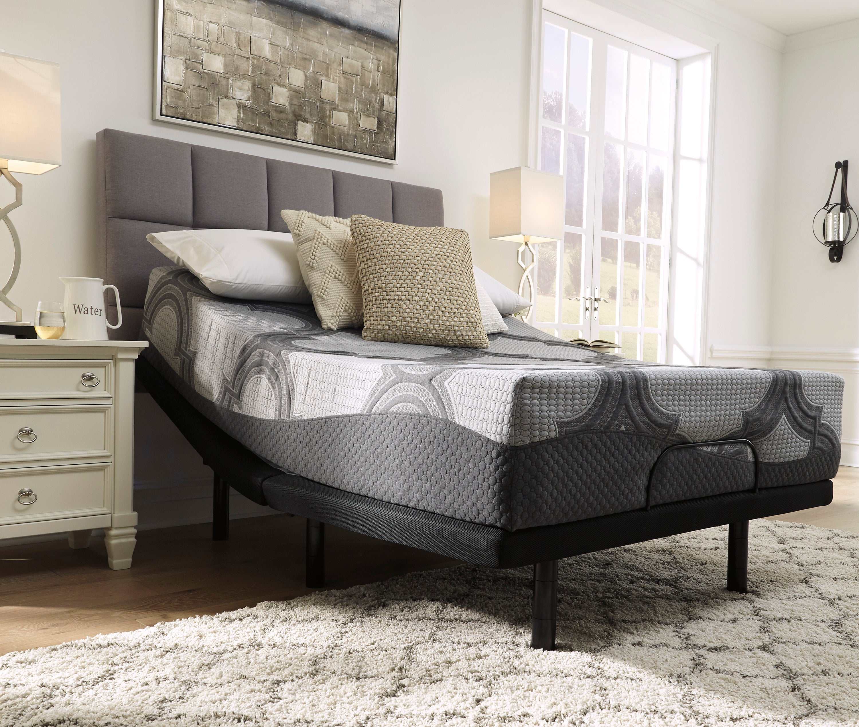 1100 Series Gray Queen Firm Mattress - Ornate Home