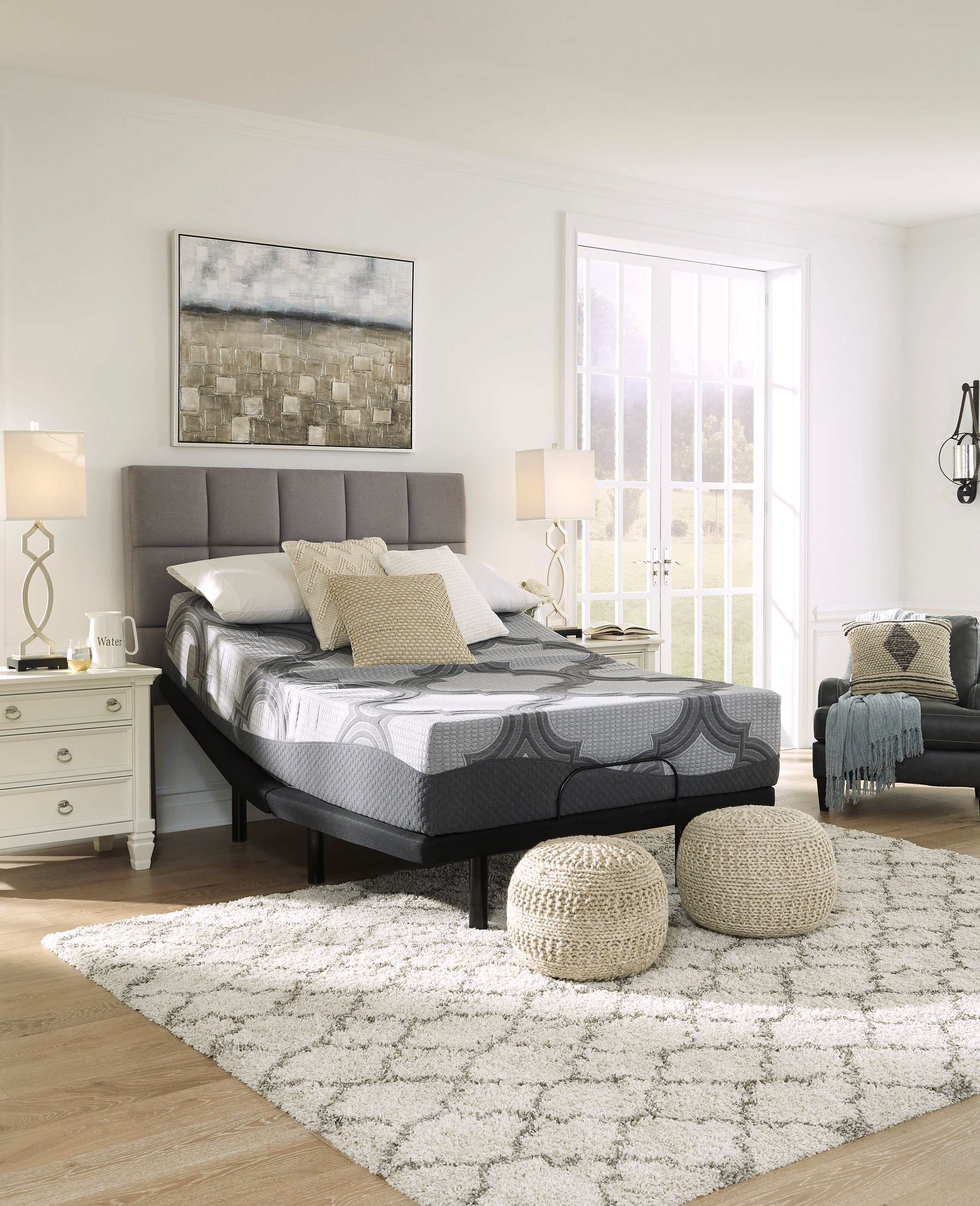 1100 Series Gray King Firm Mattress - Ornate Home