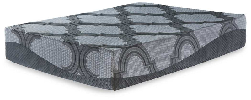 Hybrid Gray Queen 12 Inch Firm Mattress & Adjustable Power Base - Ornate Home
