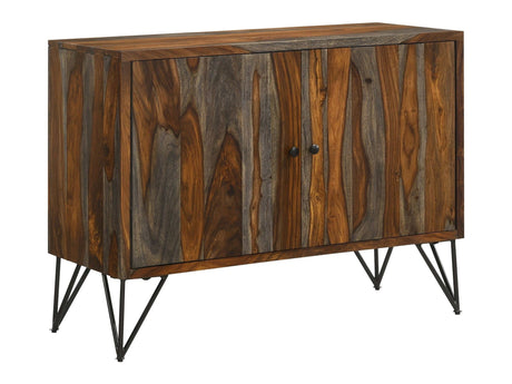 Macon Sheesham Grey Accent Cabinet - Ornate Home