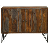 Macon Sheesham Grey Accent Cabinet - Ornate Home