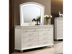 Maddie Pearl White Dresser - Ornate Home