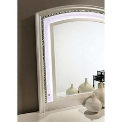 Maddie Pearl White/White Queen Bed - Ornate Home