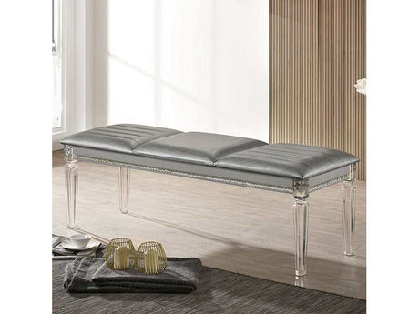 Maddie Silver Bench - Ornate Home