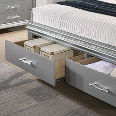Maddie Silver California King Bed - Ornate Home