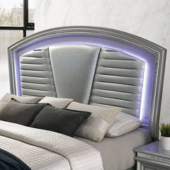 Maddie Silver California King Bed - Ornate Home