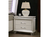 Maddie Silver Nightstand - Ornate Home