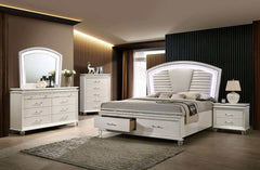 Maddie Silver Nightstand - Ornate Home