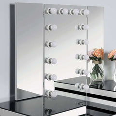 Madonna White & Black Vanity Set - Ornate Home