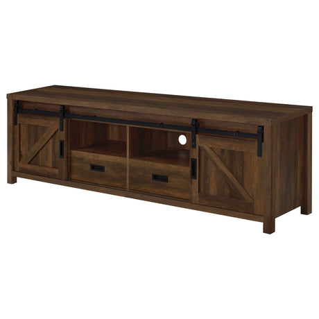 Madra Dark Pine 79" Tv Stand - Ornate Home