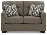 Mahoney Chocolate Loveseat - Ornate Home