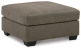 Mahoney Chocolate Oversized Accent Ottoman - Ornate Home
