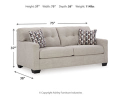 Mahoney Pebble Sofa - Ornate Home
