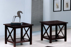 Maisy Deep Merlot 3pc Coffee Table Set - Ornate Home