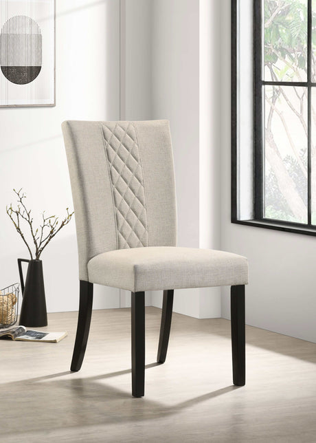 Malia Beige Side Chair - Ornate Home