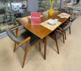 Malone Dark Walnut Rectangular Dining Table - Ornate Home