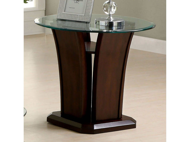 Manhattan Brown Cherry End Table - Ornate Home