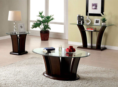Manhattan Brown Cherry End Table - Ornate Home