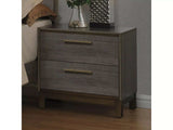 Manvel Antique Gray Nightstand - Ornate Home