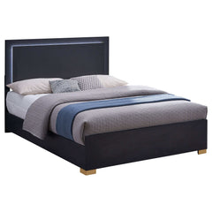 Marceline Black Eastern King Bed - Ornate Home