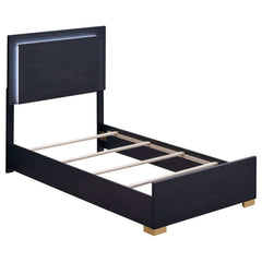 Marceline Black Twin Bed 4 Pc Set - Ornate Home