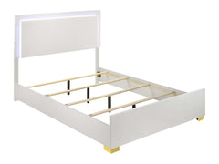 Marceline White Eastern King Bed - Ornate Home
