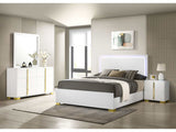 Marceline White Full Bed 4 Pc Set - Ornate Home