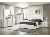 Marceline White Full Bed 5 Pc Set - Ornate Home
